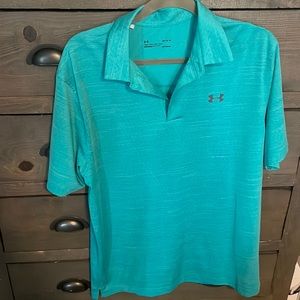 Men’s SIZE L Under Armour Heat Gear Polo Shirt